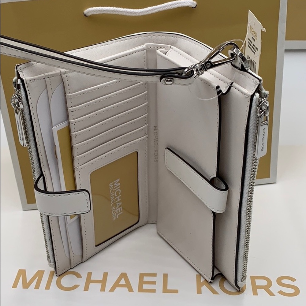 MICHAEL KORS PEYTON LG DOUBLE ZIP WRISTLET - Picture 16 of 16